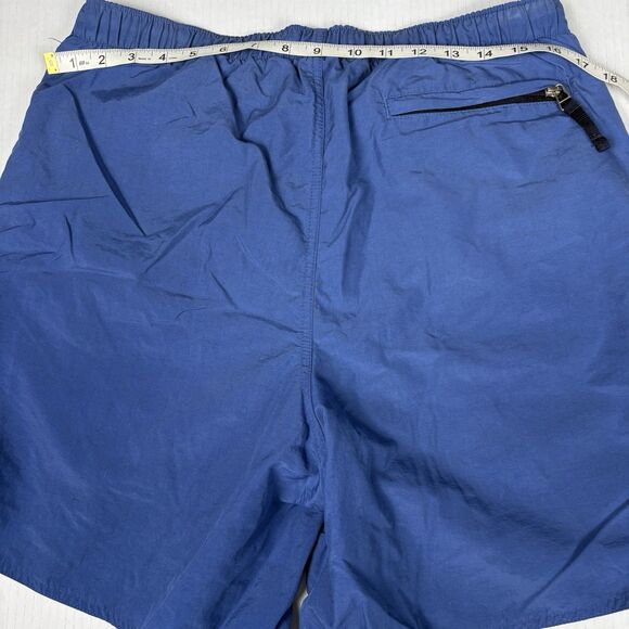 Y2K Polo Ralph Lauren Swim Trunks Spellout L Blue 7 Inseam Lined Sport Vintage - Picture 11 of 11